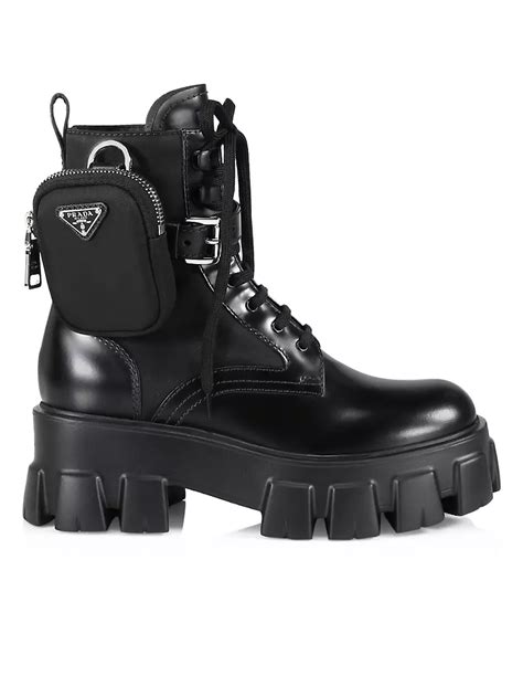 Prada Monolith 55 Leather Lug